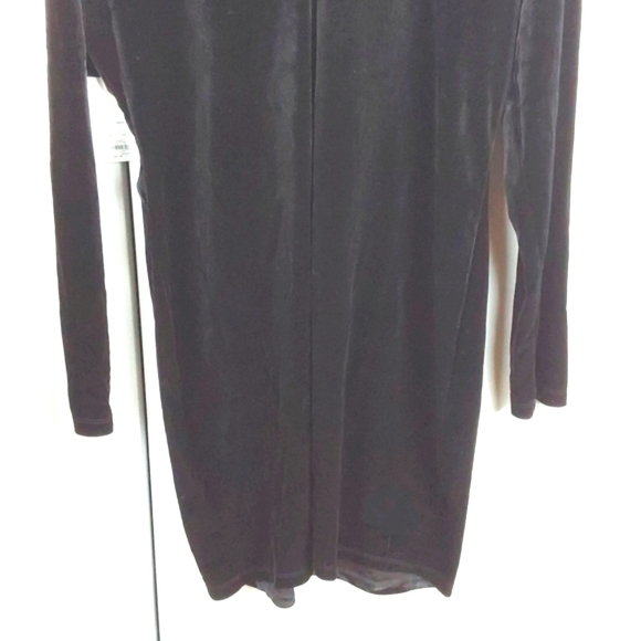 Cara Santana X Nine West Black Velvet Whimsigoth Neutral Dress Winter Sexy Sz.XL - Picture 7 of 12